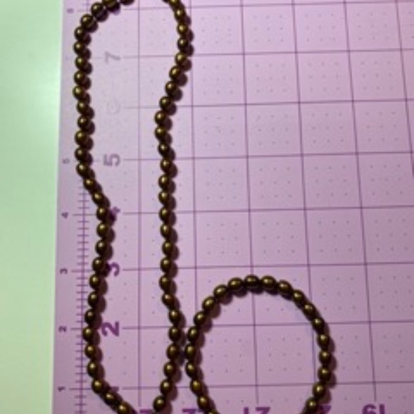 Brown Honora Pearl Necklace and Bracelet Set - Picture 3 of 3